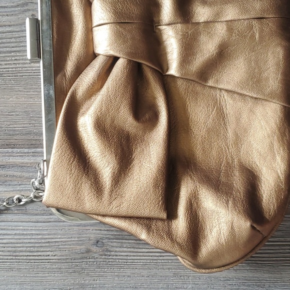 Copper crossbody coverts to clutch purse vintage style bow - Picture 2 of 5